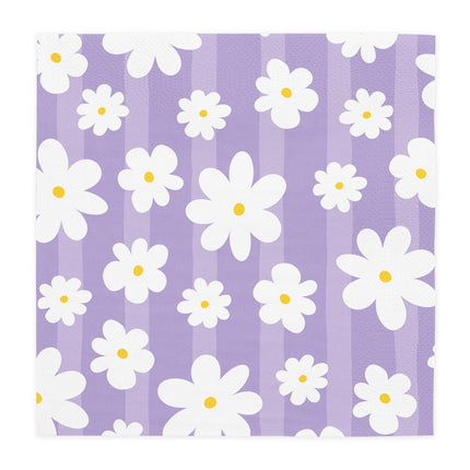 Gekleurde Servetten Madeliefjes 3Laags 33cm 20st van WeFiesta koop je bij Partywinkel