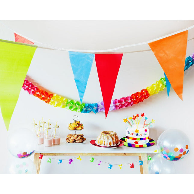 Gekleurde Slinger 20X30Cm 10m van Boland koop je bij Partywinkel