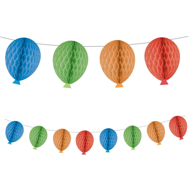 Gekleurde Slinger Ballonnen 2m van Procos koop je bij Partywinkel
