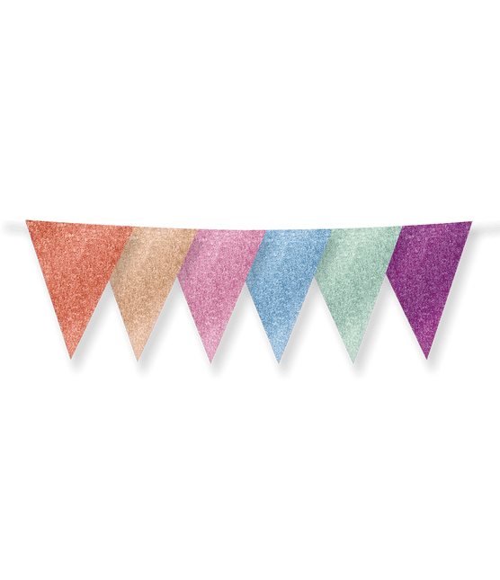 Gekleurde Slinger Glitter 6m van Paper Dreams koop je bij Partywinkel