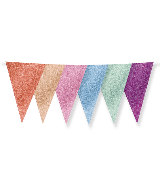 Gekleurde Slinger Glitters 6m van Paper Dreams koop je bij Partywinkel
