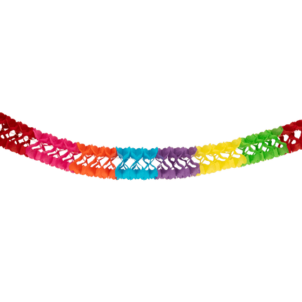 Gekleurde Slinger Papier 6m van Paper Dreams koop je bij Partywinkel