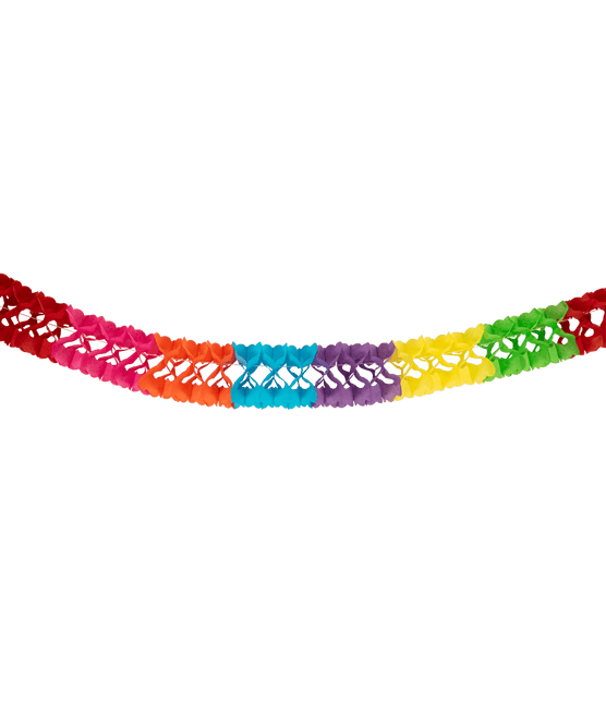 Gekleurde Slinger Papier 6m van Paper Dreams koop je bij Partywinkel
