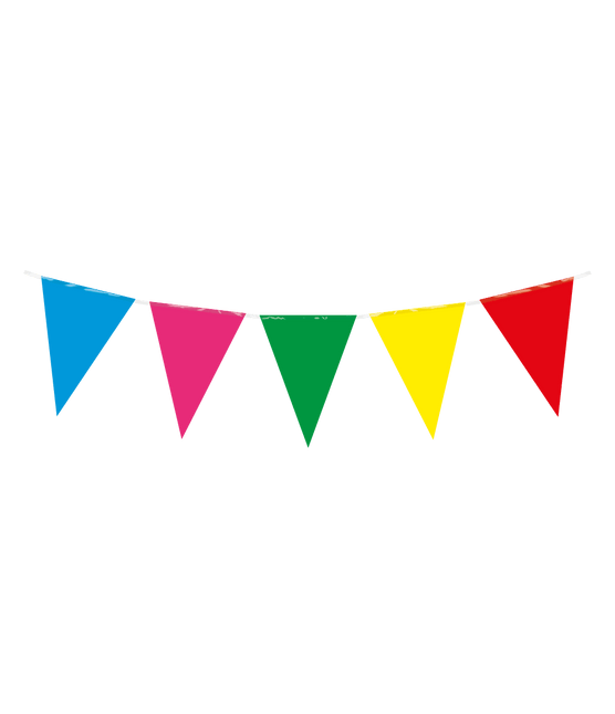 Gekleurde Slinger Plastic 10m van Paper Dreams koop je bij Partywinkel
