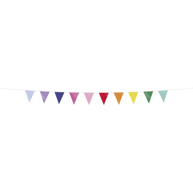 Gekleurde Slinger Plastic 6m van Folat koop je bij Partywinkel