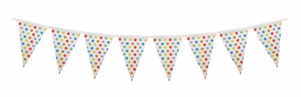 Gekleurde Slinger Stippen Plastic 2m van Procos koop je bij Partywinkel