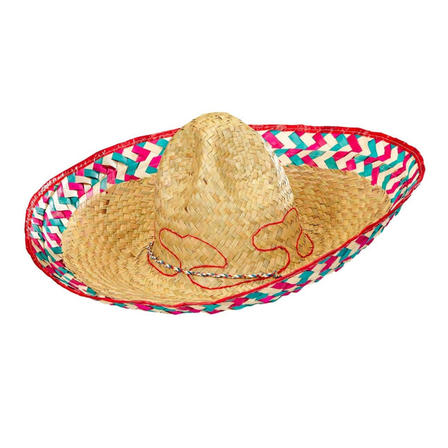 Gekleurde Sombrero Mexicaans 52cm van Widmann koop je bij Partywinkel