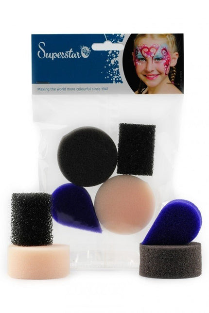 Gekleurde Sponsje Mix 8st van Superstar koop je bij Partywinkel