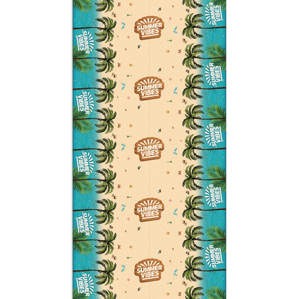 Gekleurde Tafelkleed Summer Vibes 2,74m van Paper Dreams koop je bij Partywinkel