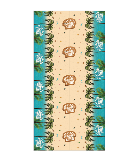Gekleurde Tafelkleed Summer Vibes 2,74m van Paper Dreams koop je bij Partywinkel