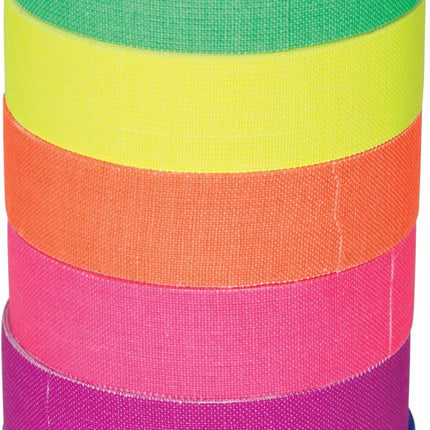 Gekleurde Tape 5m 6st van Fiestas Guirca koop je bij Partywinkel