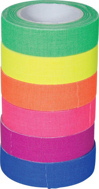 Gekleurde Tape 5m 6st van Fiestas Guirca koop je bij Partywinkel