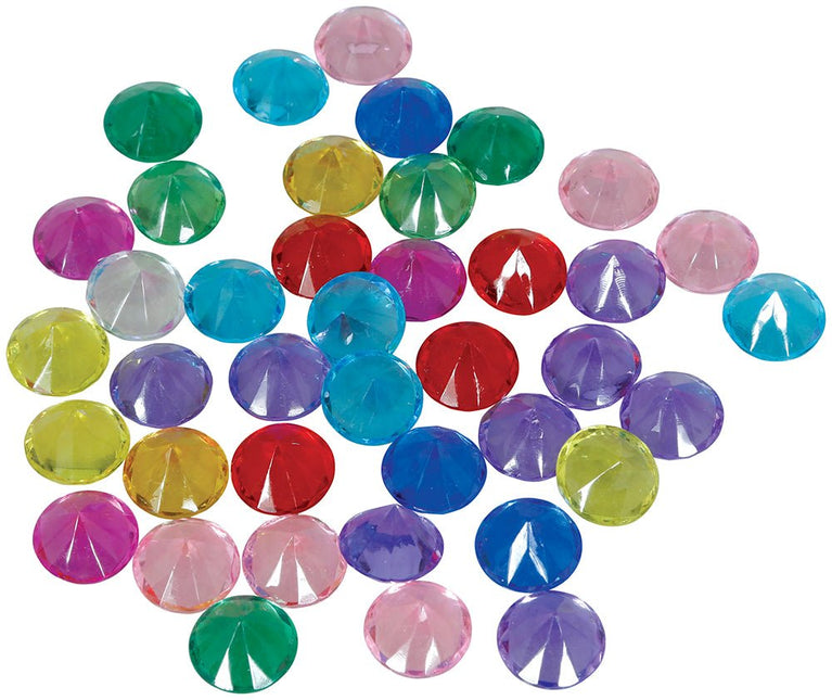 Gekleurde Uitdeelcadeautjes Edelstenen 1,5cm 50st van Fiestas Guirca koop je bij Partywinkel