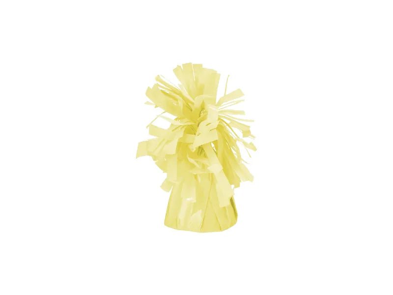 Gele Ballon Gewicht 130G 7cm 4st van Partydeco koop je bij Partywinkel