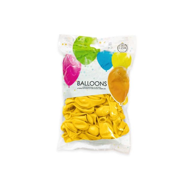 Gele Ballonnen 13cm 100st van WeFiesta koop je bij Partywinkel