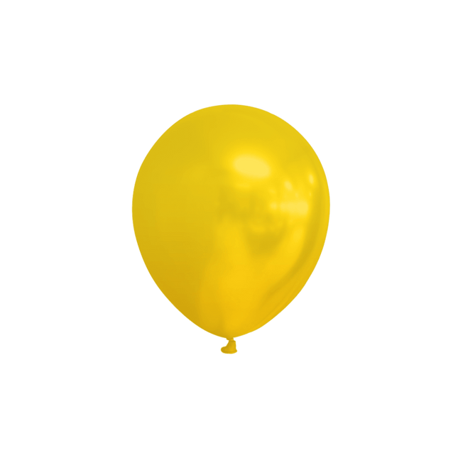 Gele Ballonnen Metallic 13cm 100st van WeFiesta koop je bij Partywinkel