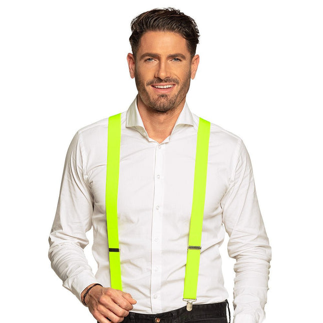 Gele Bretels Neon van Boland koop je bij Partywinkel
