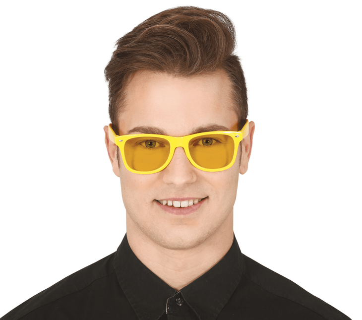 Gele Bril van Fiestas Guirca koop je bij Partywinkel