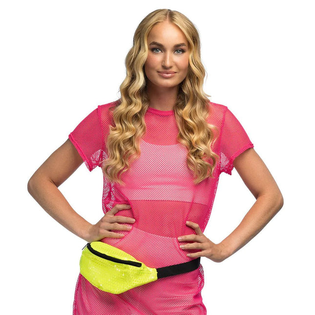 Gele Heuptasje Pailletten van Boland koop je bij Partywinkel