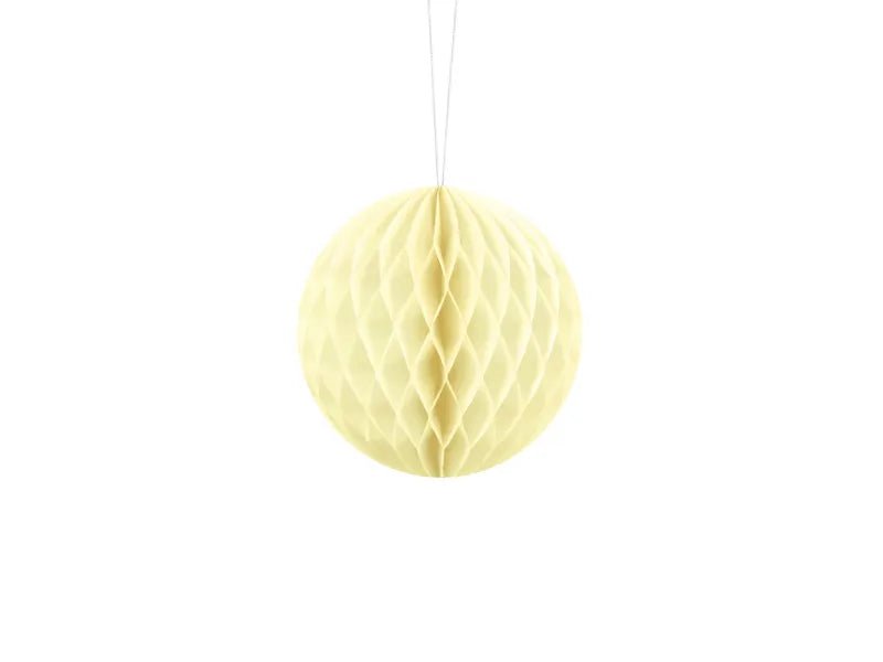 Gele Honeycomb 10cm van Partydeco koop je bij Partywinkel