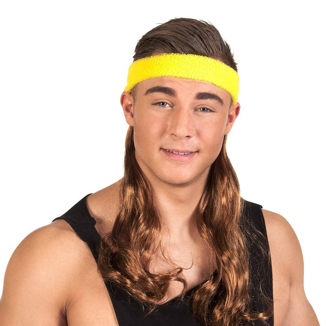 Gele Hoofdband Bruine Haren van Boland koop je bij Partywinkel