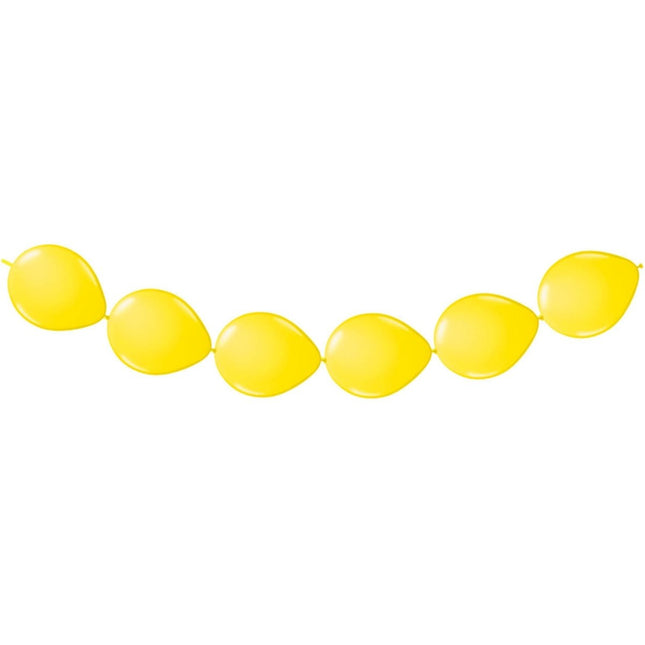 Gele Knoopballonnen 3m 8st van Folat koop je bij Partywinkel