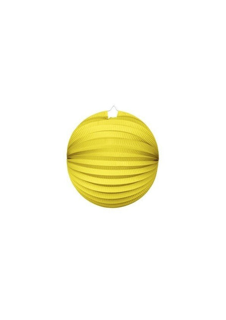 Gele Lampion 25cm van WeFiesta koop je bij Partywinkel