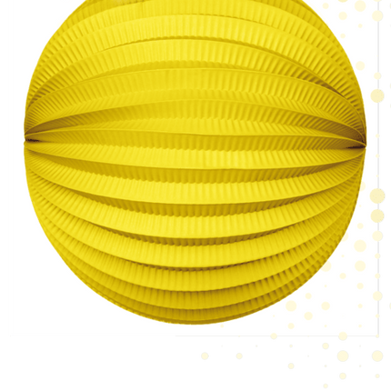 Gele Lampion 25cm van WeFiesta koop je bij Partywinkel