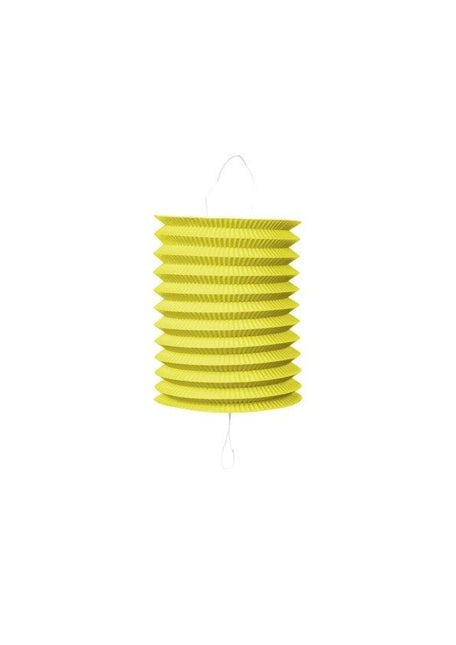 Gele Lampion Trek 16cm van WeFiesta koop je bij Partywinkel