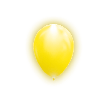 Gele Led Ballonnen 26cm 5st van WeFiesta koop je bij Partywinkel