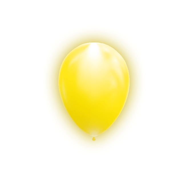 Gele Led Ballonnen 26cm 5st van WeFiesta koop je bij Partywinkel