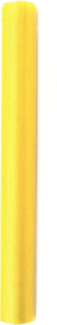Gele Organza Stof 36cm 9m van Partydeco koop je bij Partywinkel