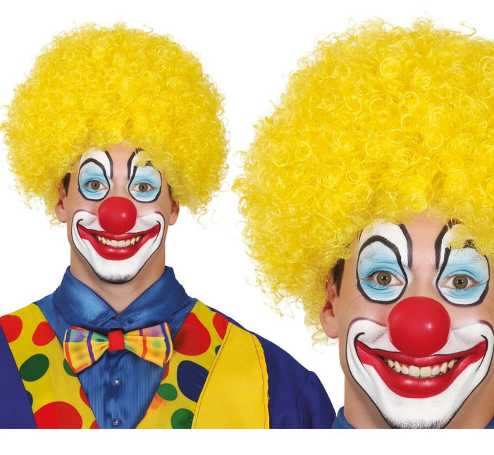 Gele Pruik Krullen van Fiestas Guirca koop je bij Partywinkel