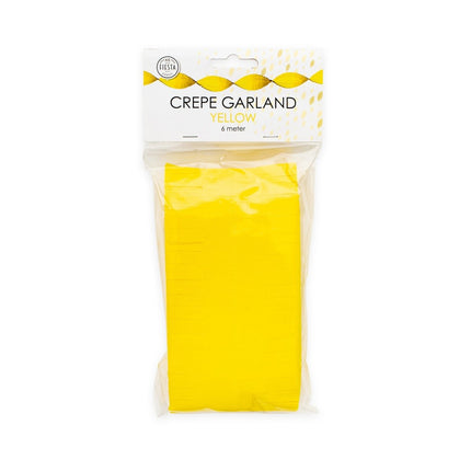 Gele Slingers Crepe 6m van WeFiesta koop je bij Partywinkel