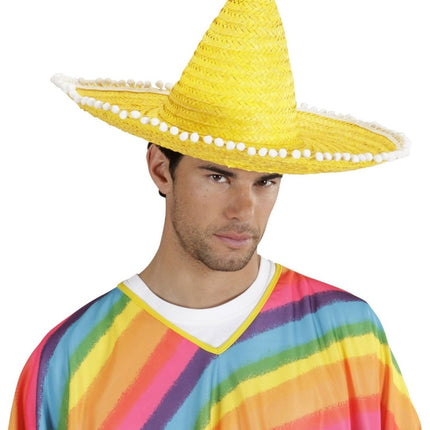 Gele Sombrero 50cm van Widmann koop je bij Partywinkel