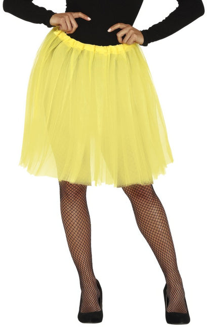 Gele Tutu Dames 60cm van Fiestas Guirca koop je bij Partywinkel