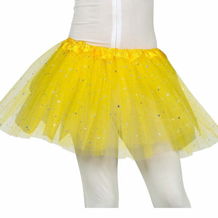 Gele Tutu Sterren 30cm van Fiestas Guirca koop je bij Partywinkel