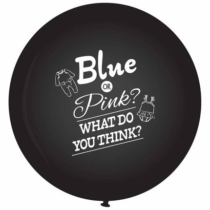 Gender Reveal Ballon 90cm van Haza Witbaard koop je bij Partywinkel
