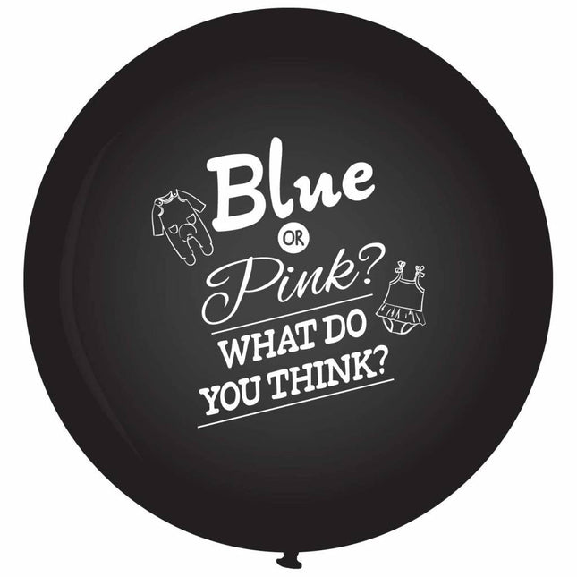 Gender Reveal Ballon 90cm van Haza Witbaard koop je bij Partywinkel