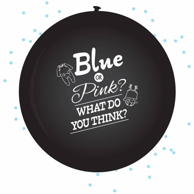 Gender Reveal Ballon Jongen 60cm van Haza Witbaard koop je bij Partywinkel