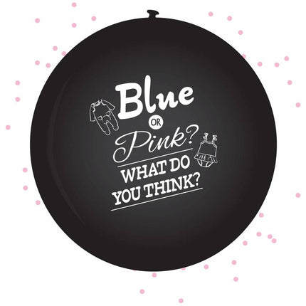 Gender Reveal Ballon Meisje 60cm van Haza Witbaard koop je bij Partywinkel