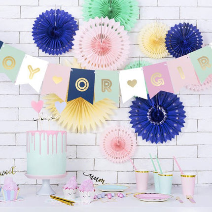 Gender Reveal Banner 1,75m van Partydeco koop je bij Partywinkel