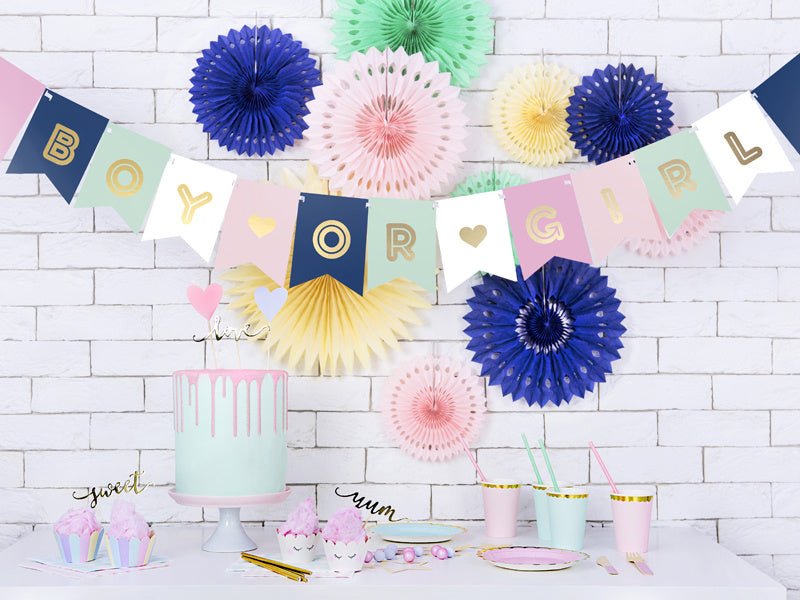 Gender Reveal Banner 1,75m van Partydeco koop je bij Partywinkel