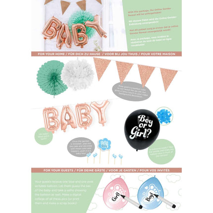 Gender Reveal Jongen Feestpakket van Folat koop je bij Partywinkel