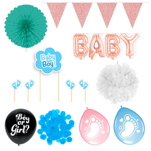 Gender Reveal Jongen Feestpakket van Folat koop je bij Partywinkel