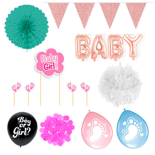 Gender Reveal Meisje Feestpakket van Folat koop je bij Partywinkel