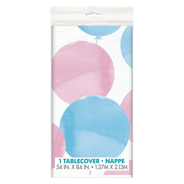 Gender Reveal Tafelkleed 2,13m van Unique koop je bij Partywinkel