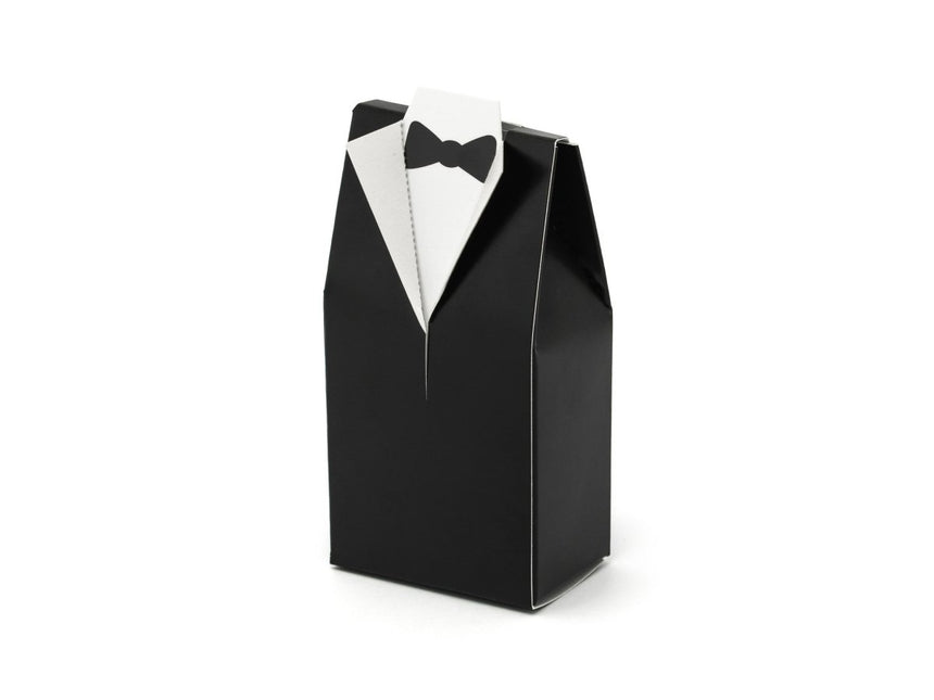 Geschenkdoosjes Bruidegom 9,5cm 10st van Partydeco koop je bij Partywinkel