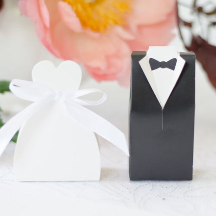 Geschenkdoosjes Bruidegom 9,5cm 10st van Partydeco koop je bij Partywinkel