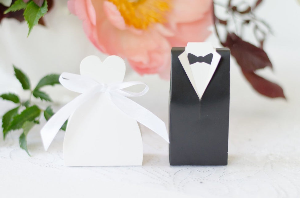 Geschenkdoosjes Bruidegom 9,5cm 10st van Partydeco koop je bij Partywinkel